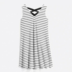 Fortune & Ivy Tie Back Striped Dress from Stitch Fix Size Large